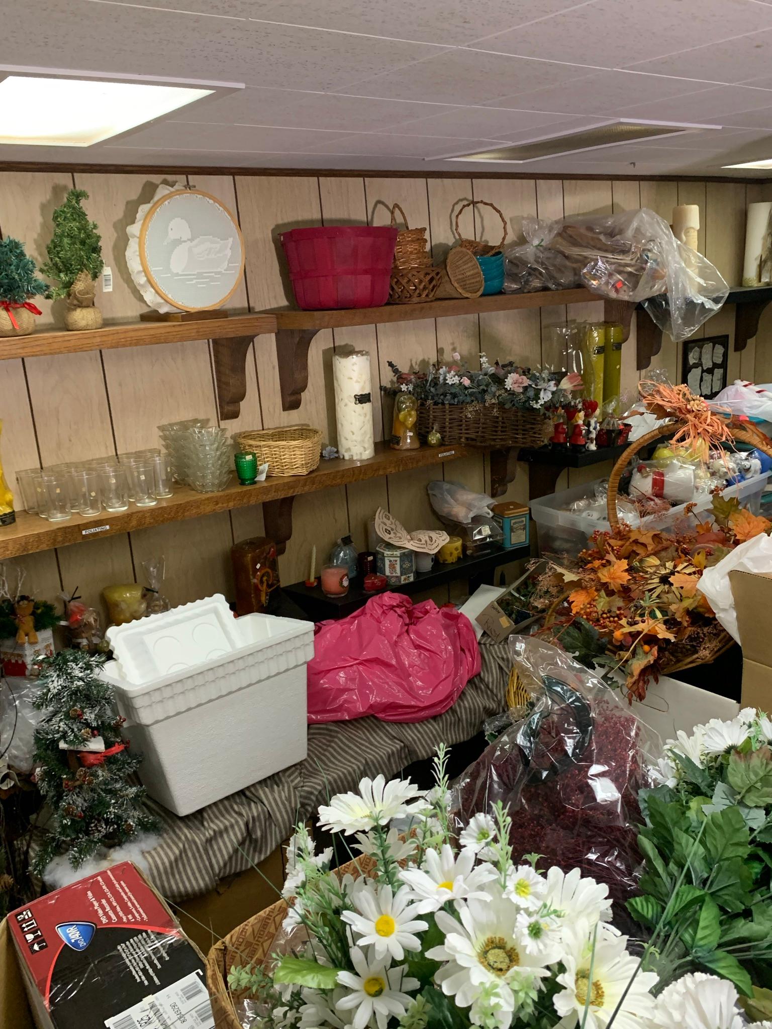 Very large basement craft area cleanout lot