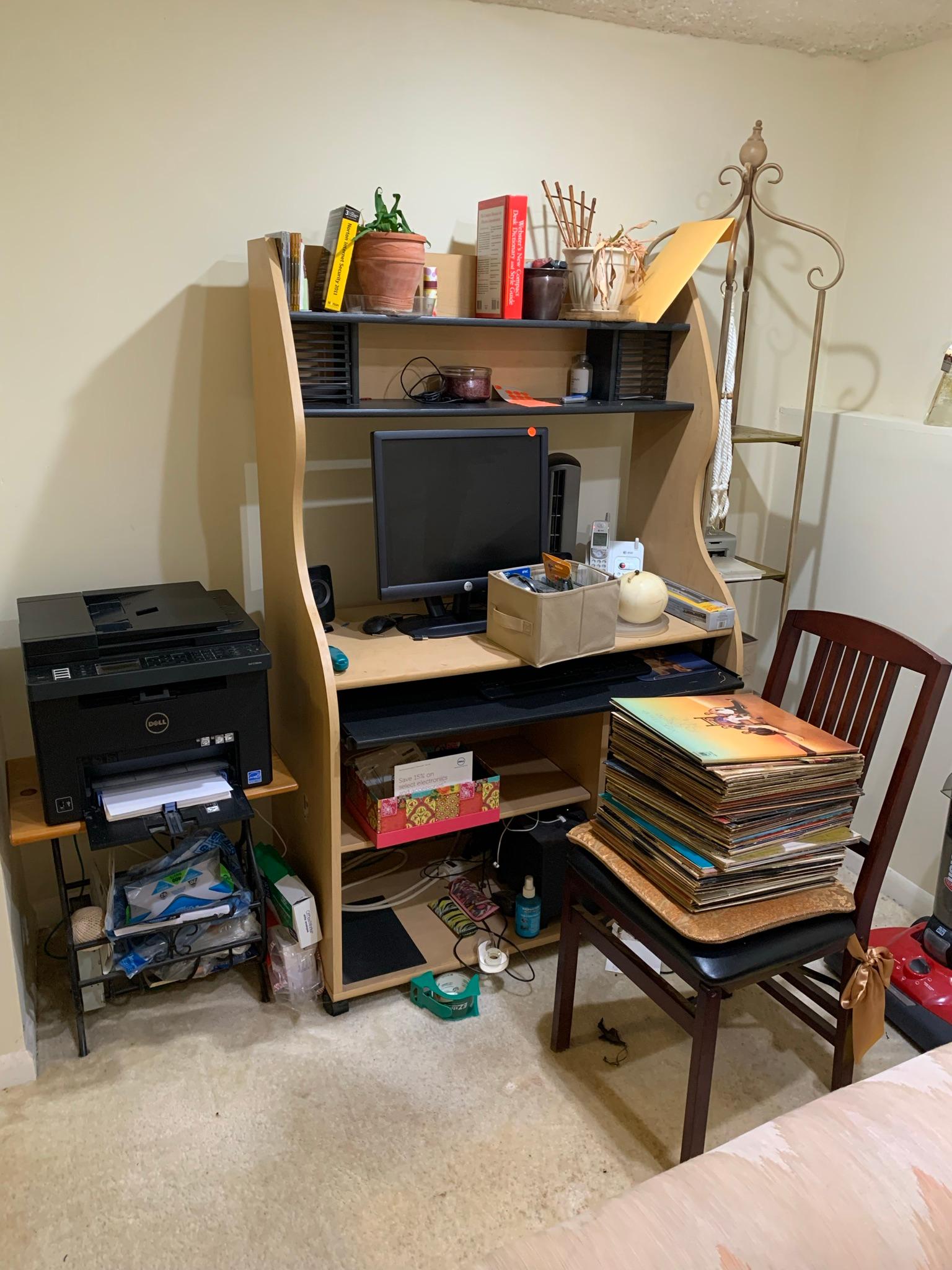 Cleanout - Computer, Desk, Household Items, Electronics, Yarn, New Items, Vintage Records, Art Suppl