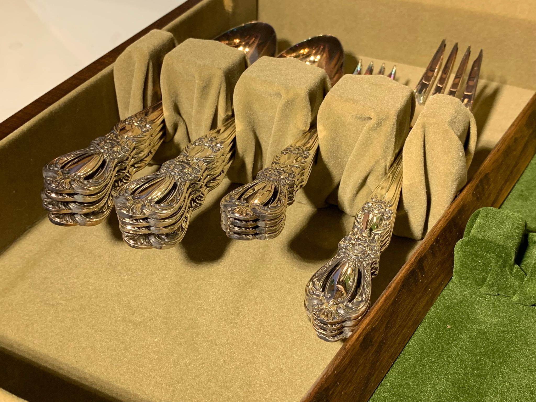 Great MCM Silver Plate Rogers Bros. Flatware.  Not Complete