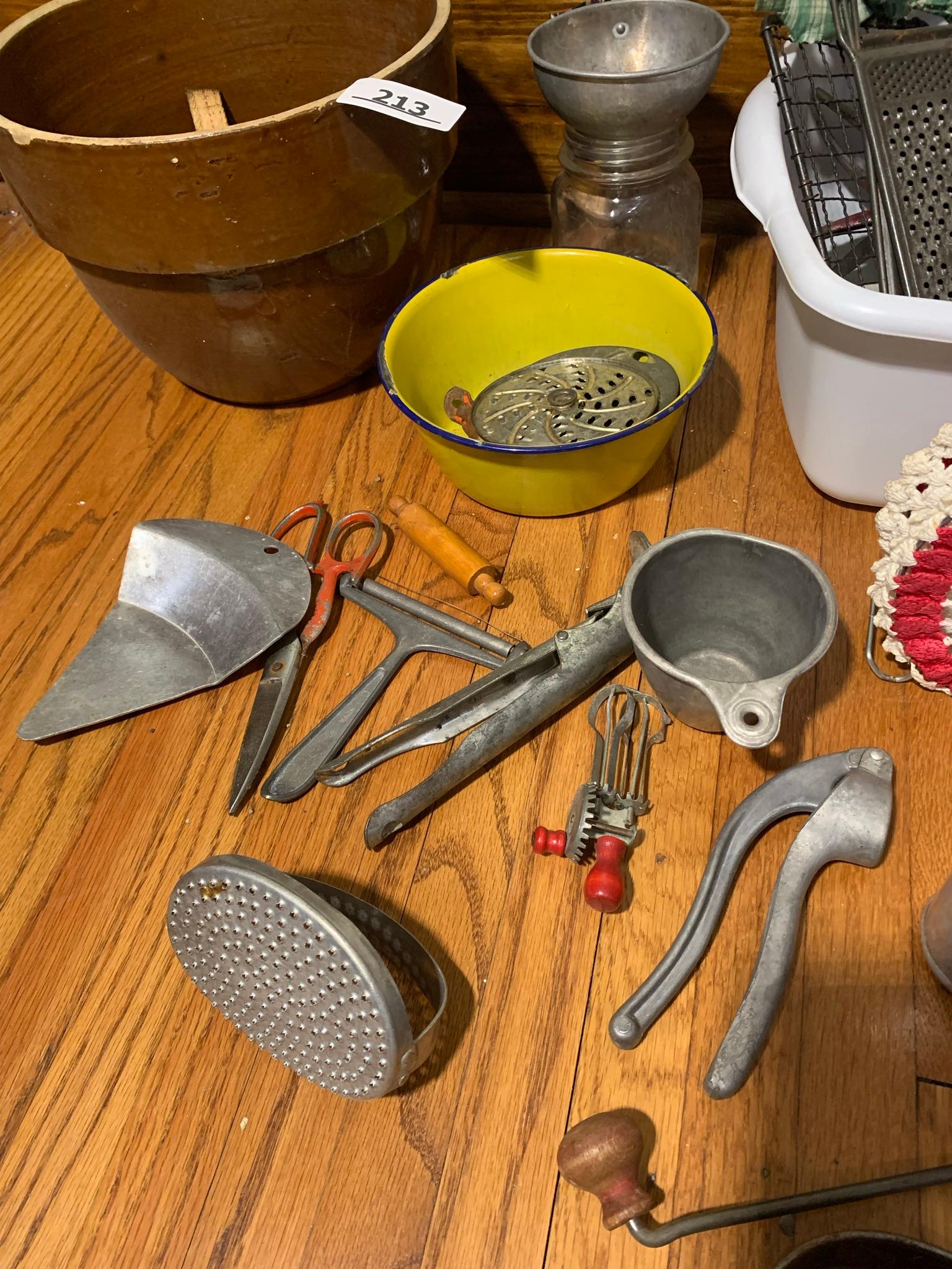 Great Group of Antique Kitchen Items