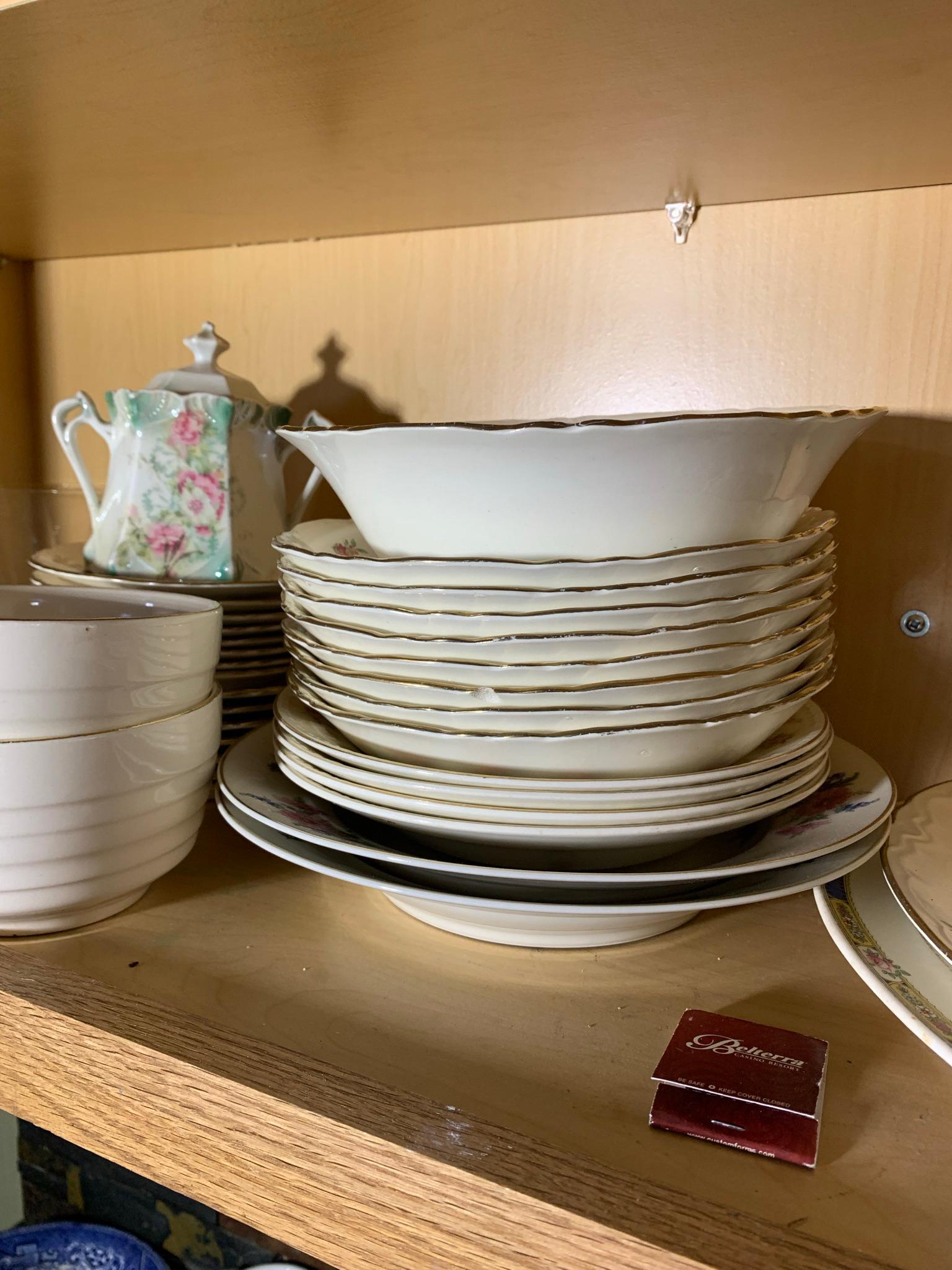 Kitchen Cleanout -  Dishes, China by Homer Laughlin, Glassware, Antique Waffle Iron & More