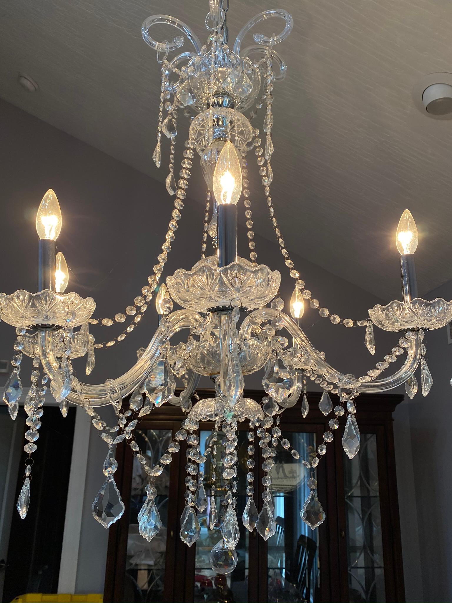 2 Glass Chandeliers