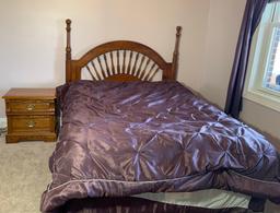 Lexington Queen Bedroom Set with Nightstand, Dresser, Mirror, Mattress, Box Spring, Desk & Chair