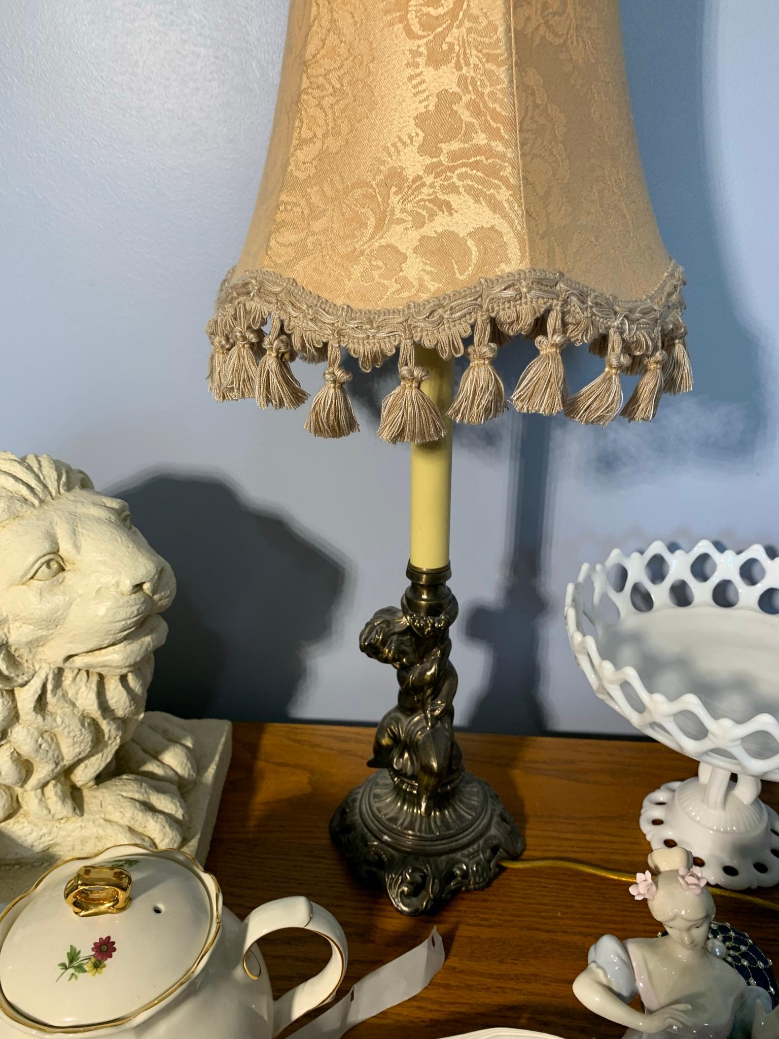 Lion Statue, Figurines, Tea Pot, Candle Holder, Lamp & More