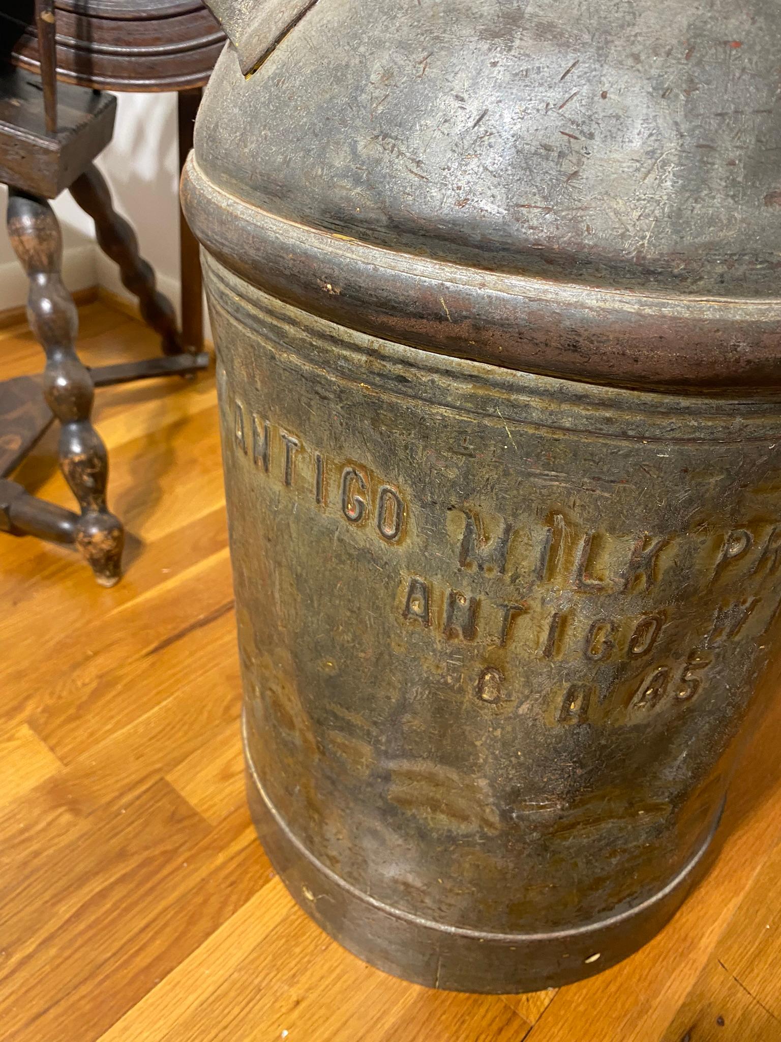 Antique Milk Can Antigo Wisconsin