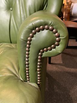 Buchanan's Fine Furniture Green Wingback Chair