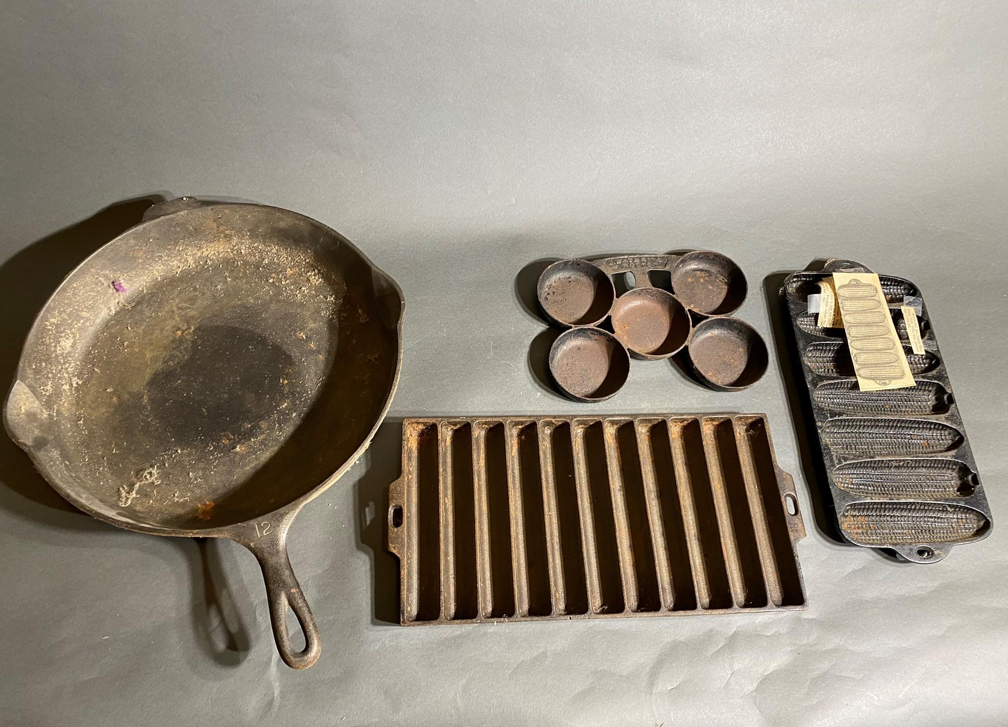 Group lot of antique cast iron