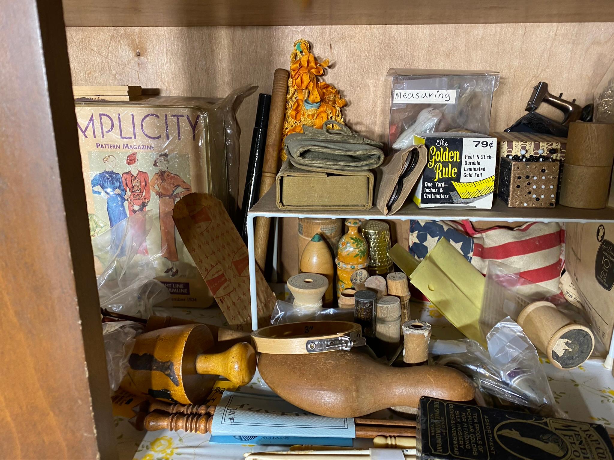 Cupboard Contents - Sewing Related