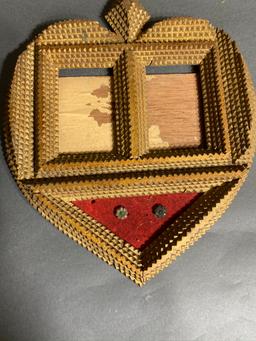 Chip Carved Tramp Art Picture Frame