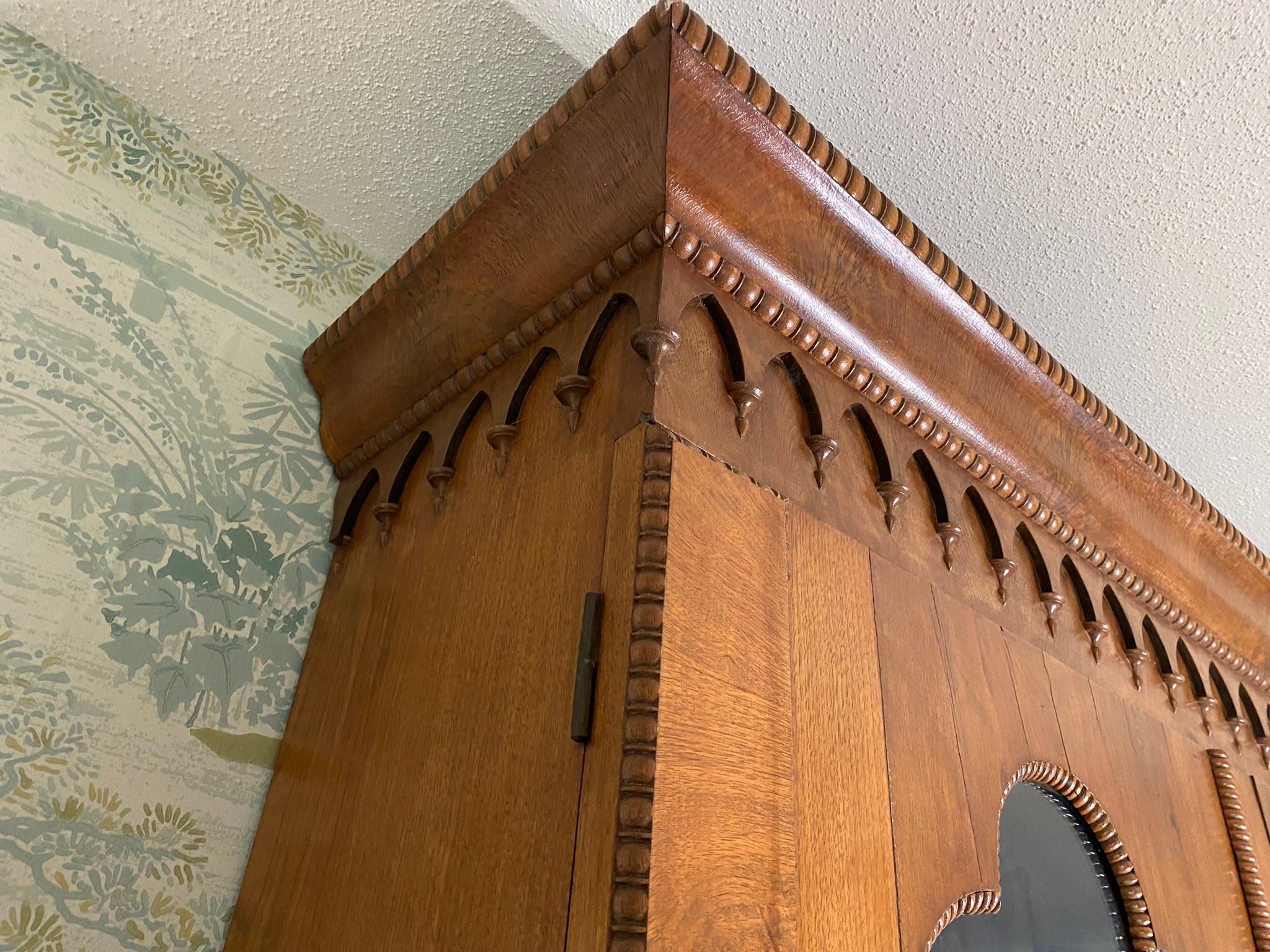 Two-Piece Victorian Butler's Secretary Desk