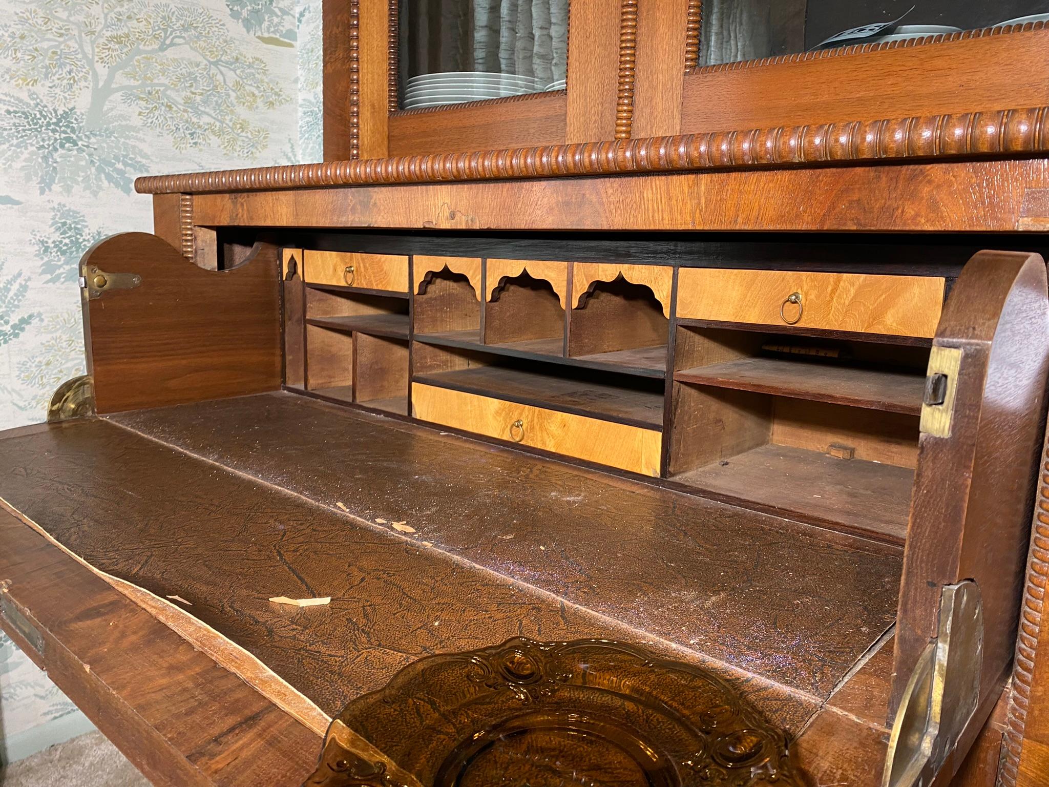 Two-Piece Victorian Butler's Secretary Desk