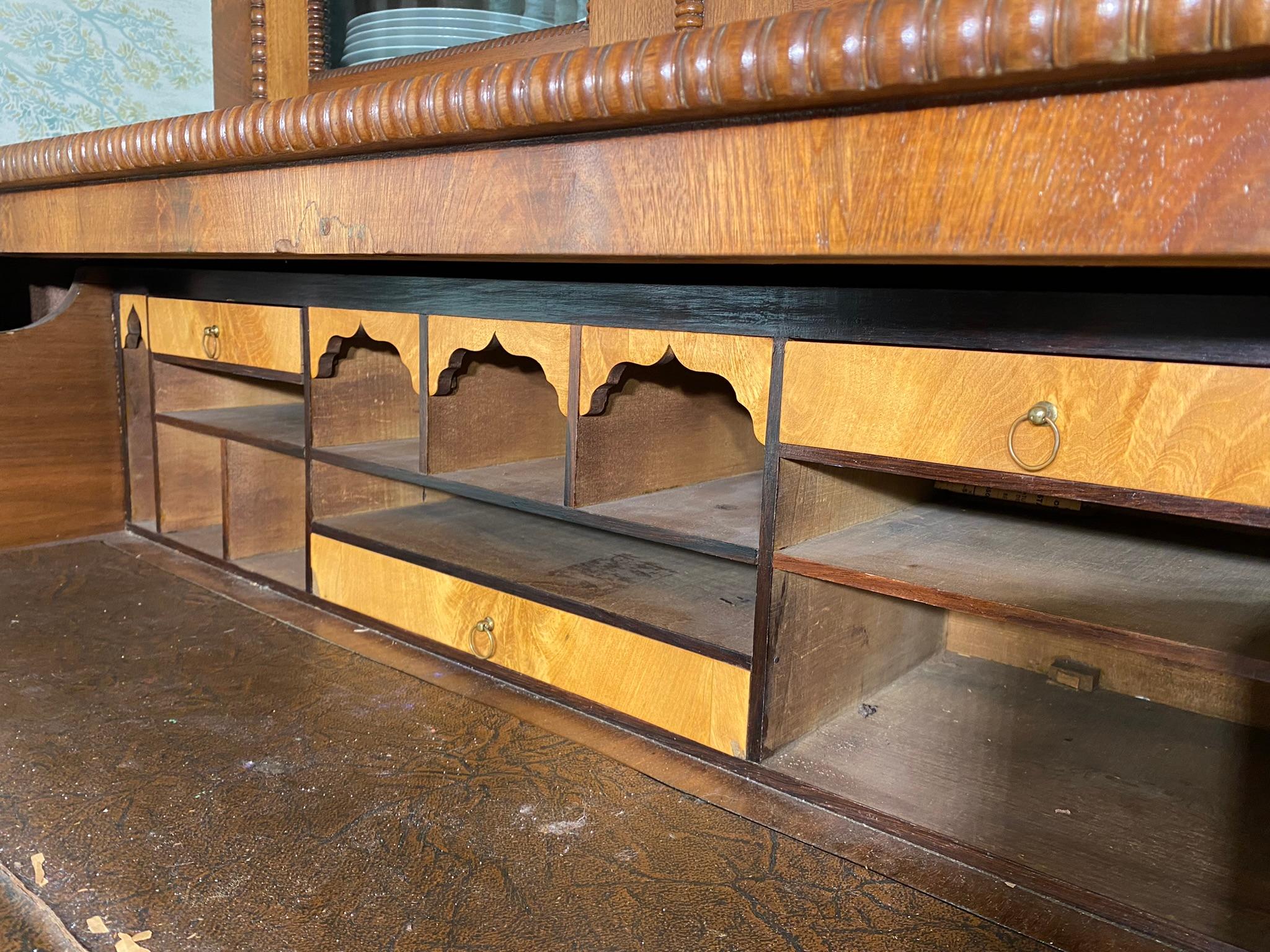 Two-Piece Victorian Butler's Secretary Desk