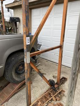 Large Steel Gantry Frame for engine removal