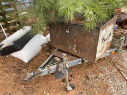 Utility trailer with box, new wheels