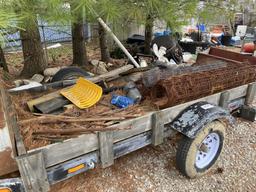 Utility trailer with box, new wheels