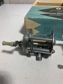 Vintage J.C. Higgins "400" Level Winding Casting Reel & Ocean City Mfg. Co Reel No.1581