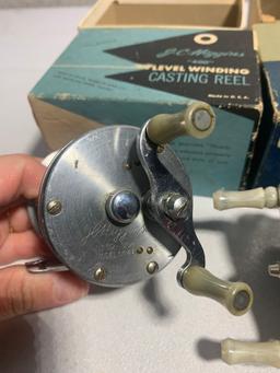 Vintage J.C. Higgins "400" Level Winding Casting Reel & Ocean City Mfg. Co Reel No.1581