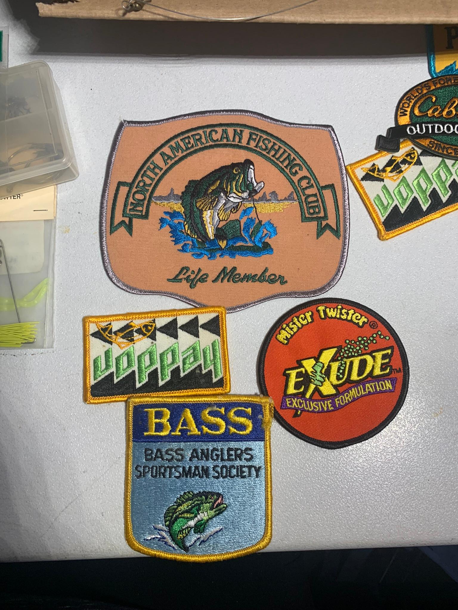 Assortment of Fishing Accessories & Fishing Patches