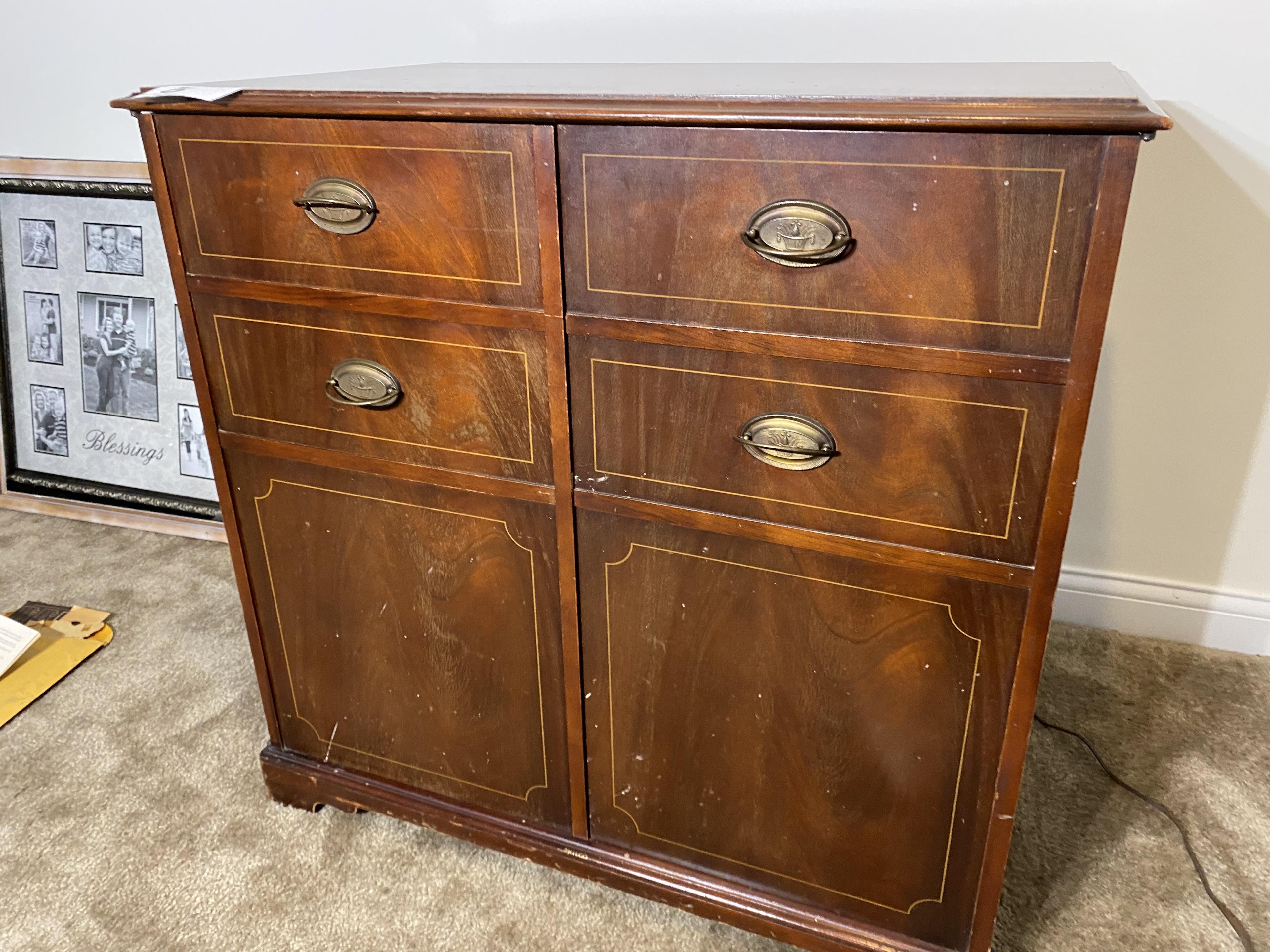 1940s Philco Television, Record Player, Radio