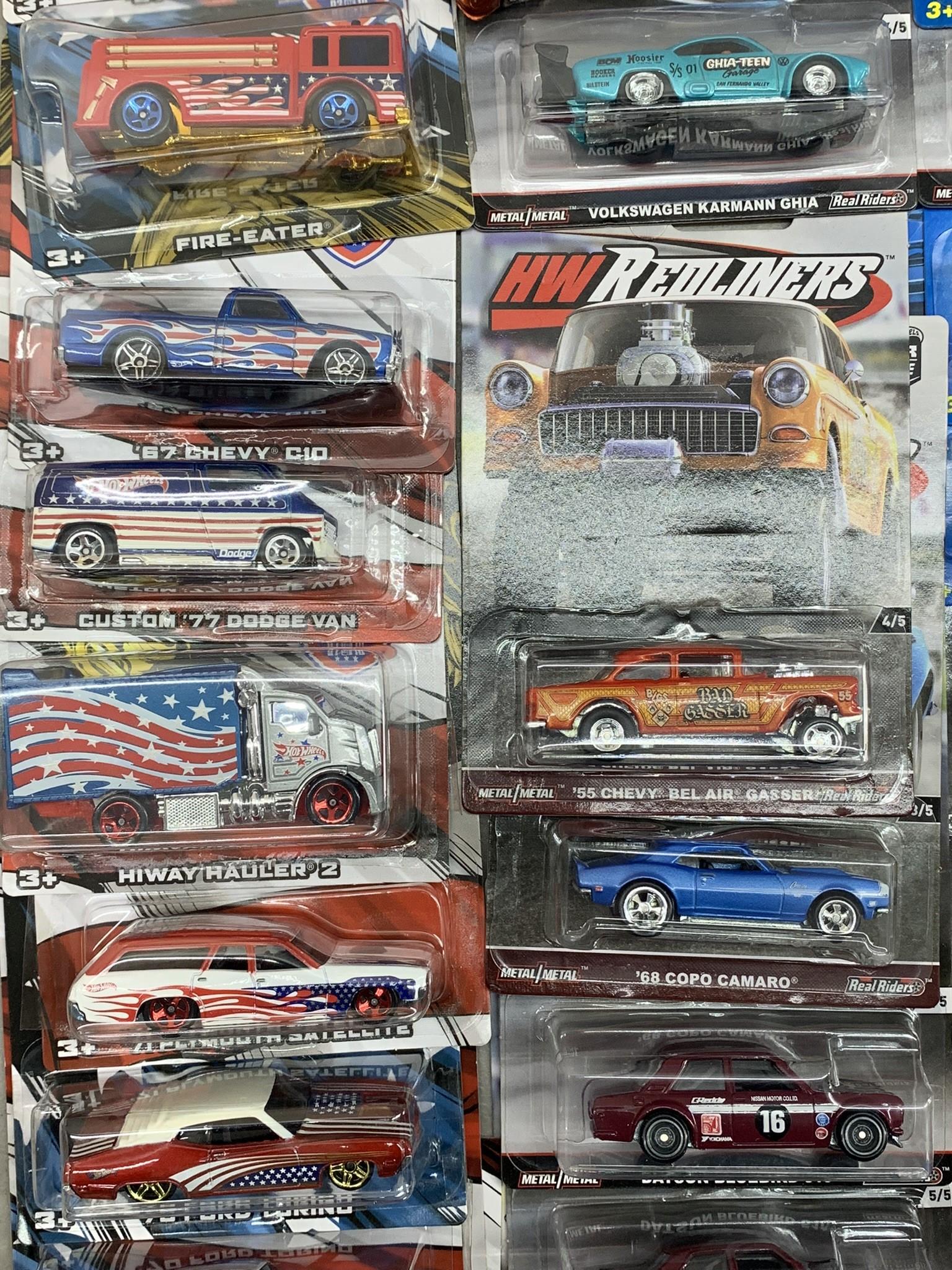 Large Group of Collector Hot Wheels - Track Day, Johnny Lightning Off Road, M2 1969 Pontiac GTO