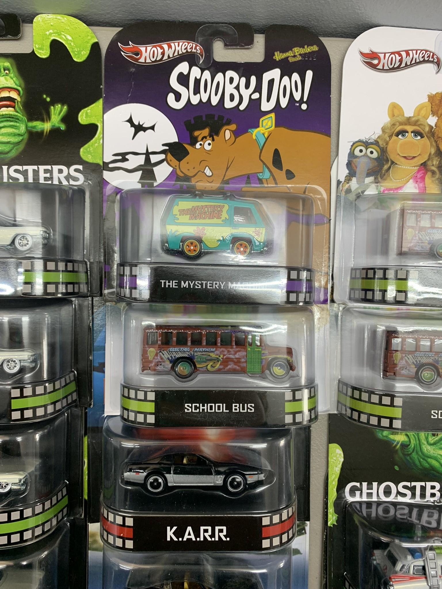 Great Group of Collector Hot Wheels -  Knight Rider, Ghostbusters, Scooby-Doo, Muppets,