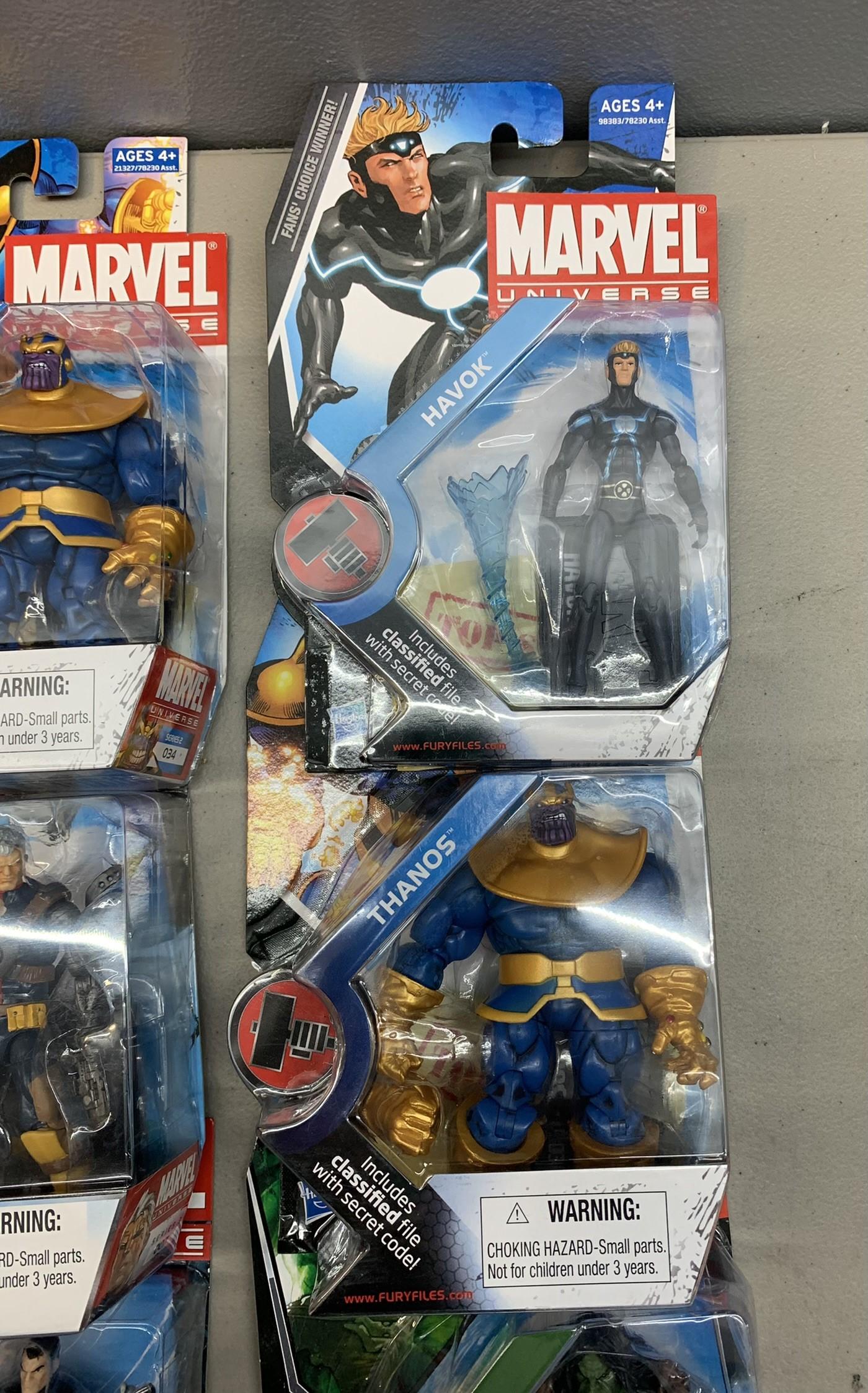 Marvel Universe Action Figures - Hand Ninja, Gladiator, Vision, Cyclops, Iron Man, Falcon, Bucky & M