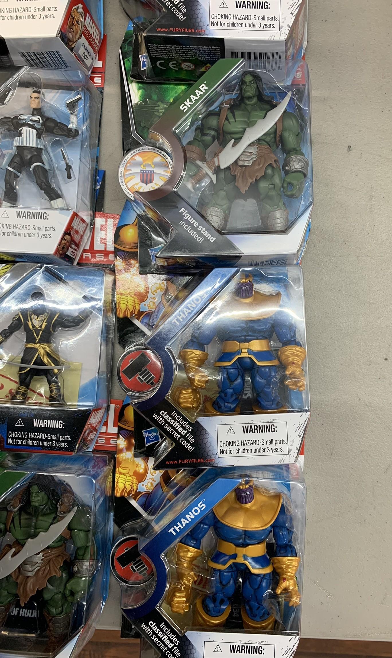 Marvel Universe Action Figures - Hand Ninja, Gladiator, Vision, Cyclops, Iron Man, Falcon, Bucky & M