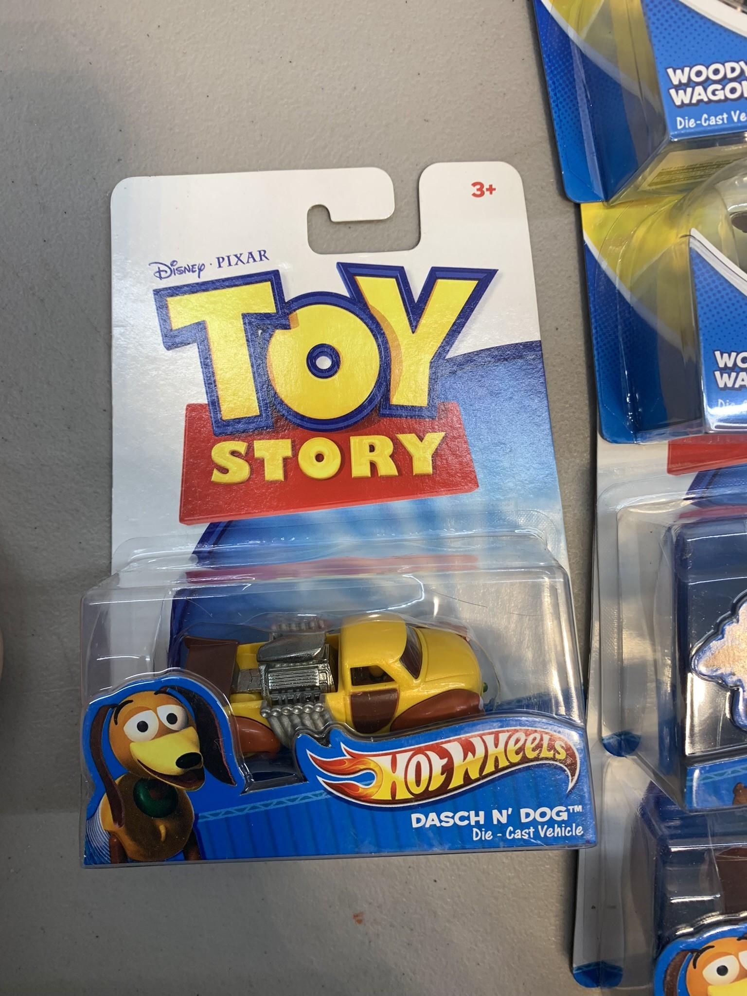 Hot Wheels Toy Story Themed Cars, Disney Pixar Toy Story Buddy Pack, Monster University Figures