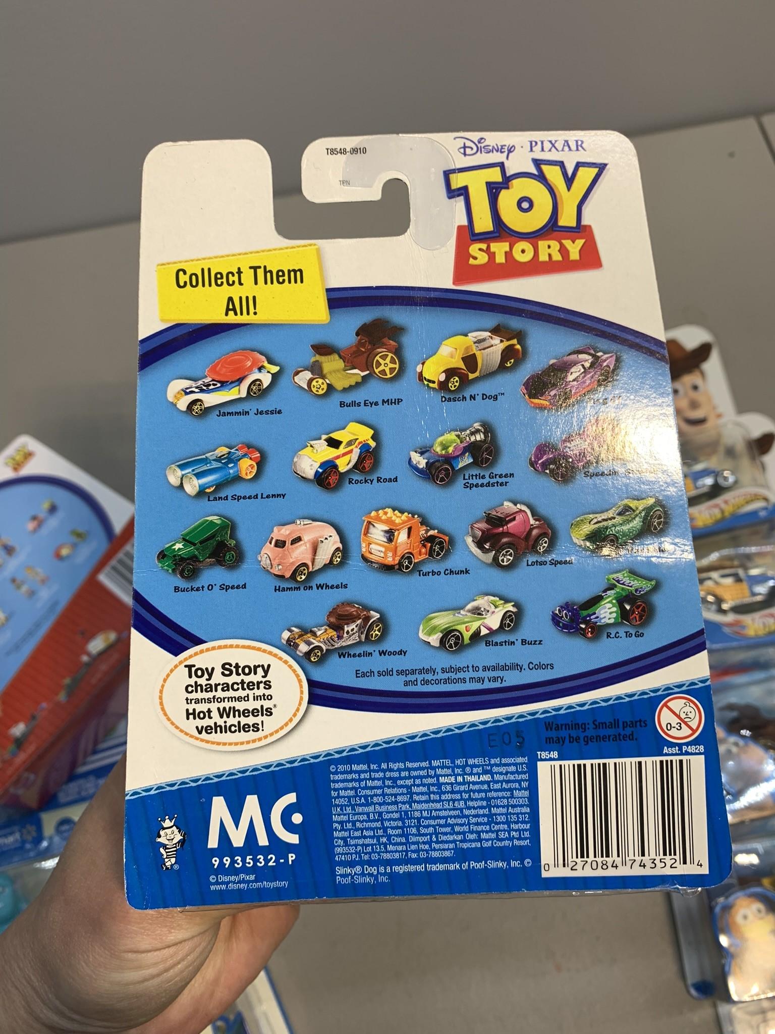 Hot Wheels Toy Story Themed Cars, Disney Pixar Toy Story Buddy Pack, Monster University Figures