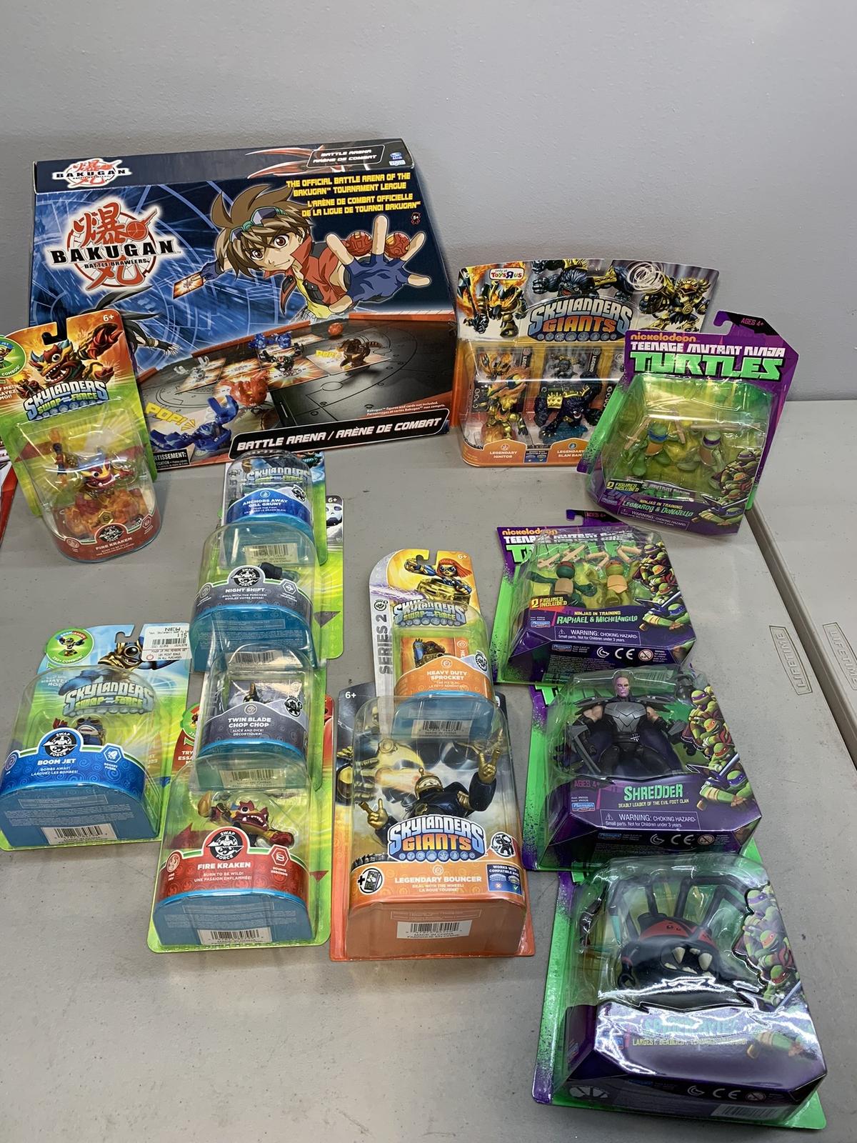 Teenage Mutant Ninja Turtles, Skylanders, Bakugan Battle Brawlers