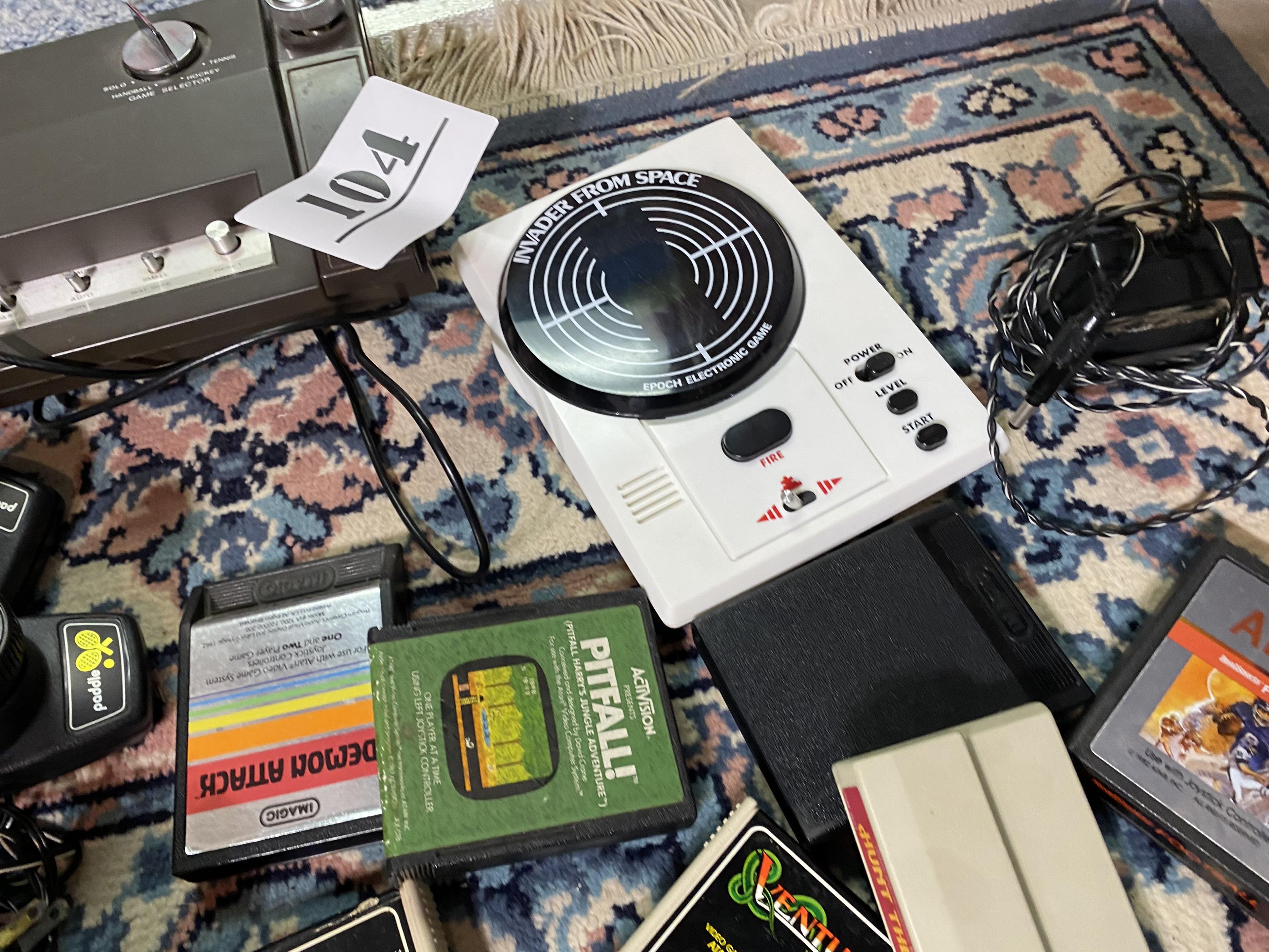 Large Lot of Vintage Game Systems, Games