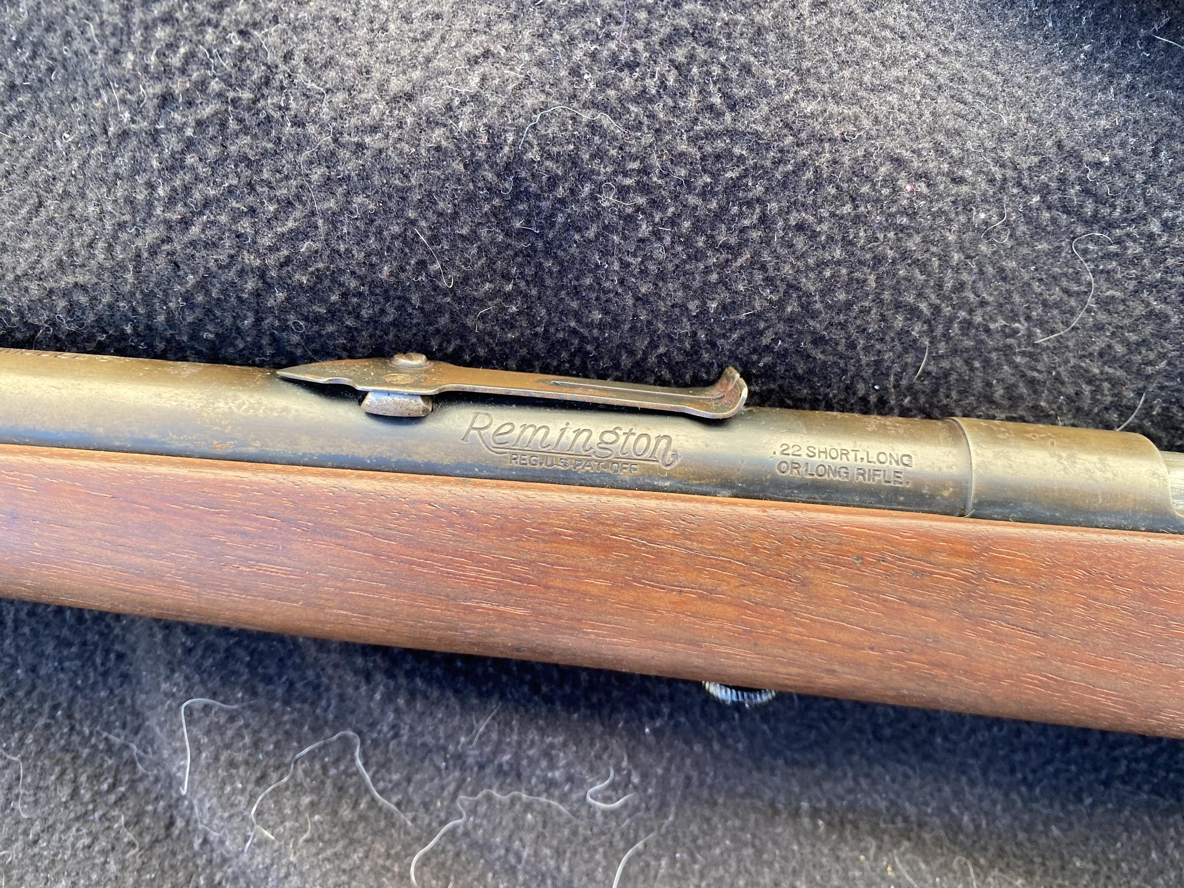 Vintage Remington Model 33 Single Shot 22 Cal Rifle