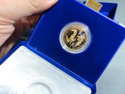 1990 US Mint $25 Gold Coin 1/2 oz Proof