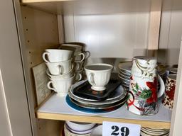 Cabinet Contents Lot including Wedgwood China