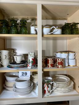 Cabinet Contents Lot including Wedgwood China