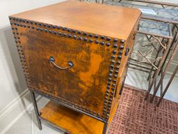 Chinese Style Box on Stand with Drawers, Nesting Tables