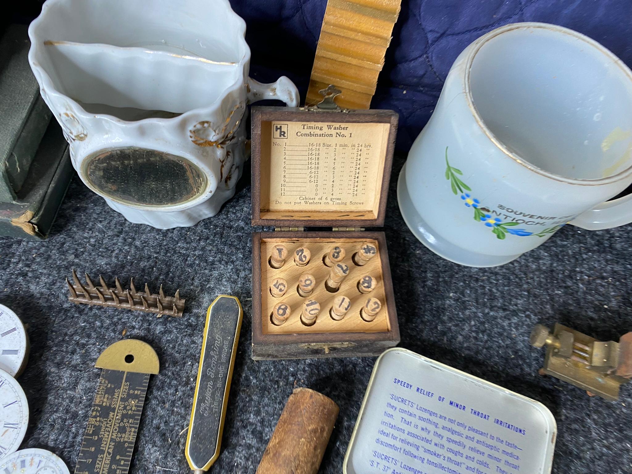 Large Lot Assorted Watch Making Parts, Watches, Bands Etc.