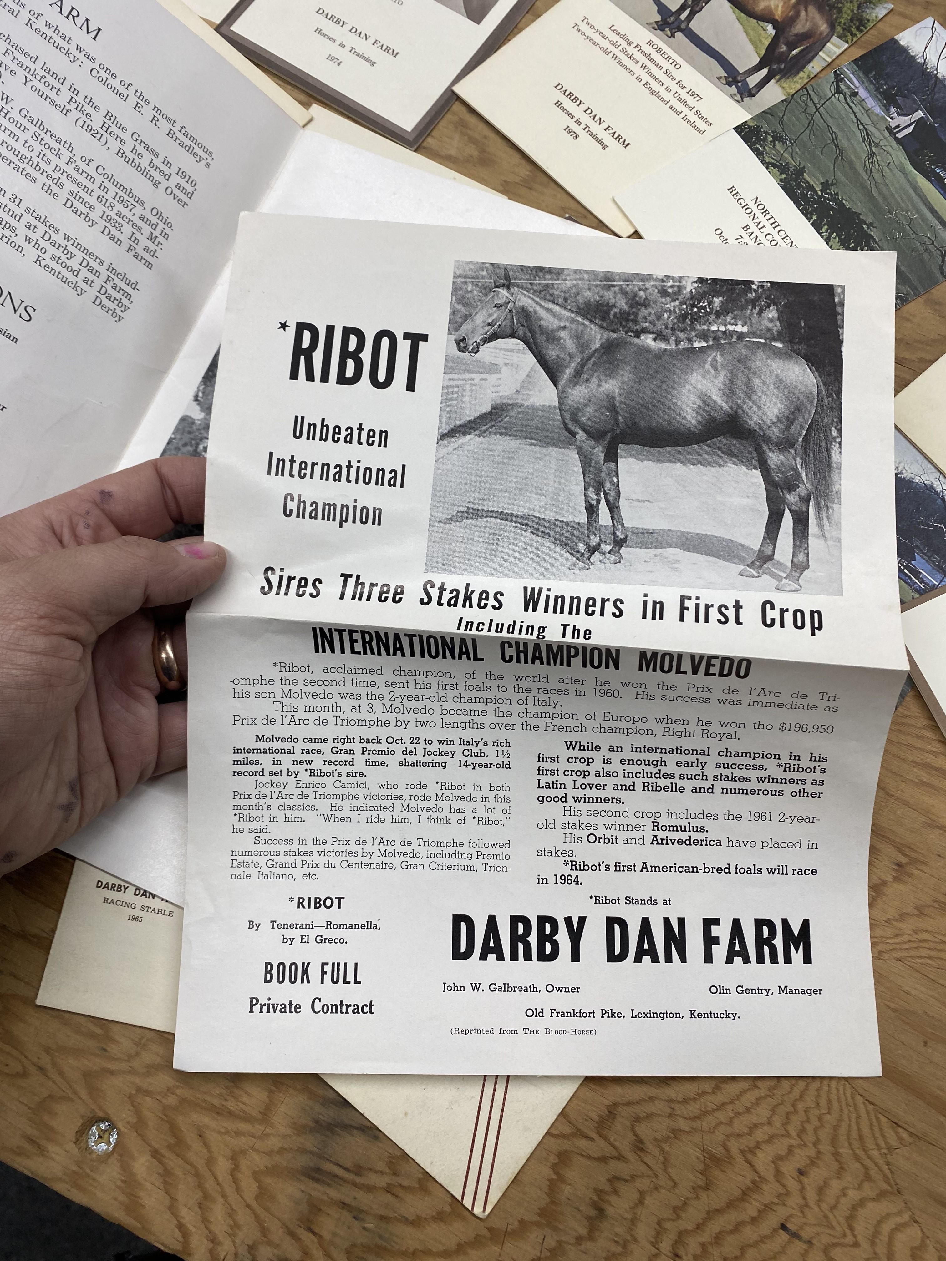 Kentucky Derby, Darby Dan Galbreath Horse Racing Archive