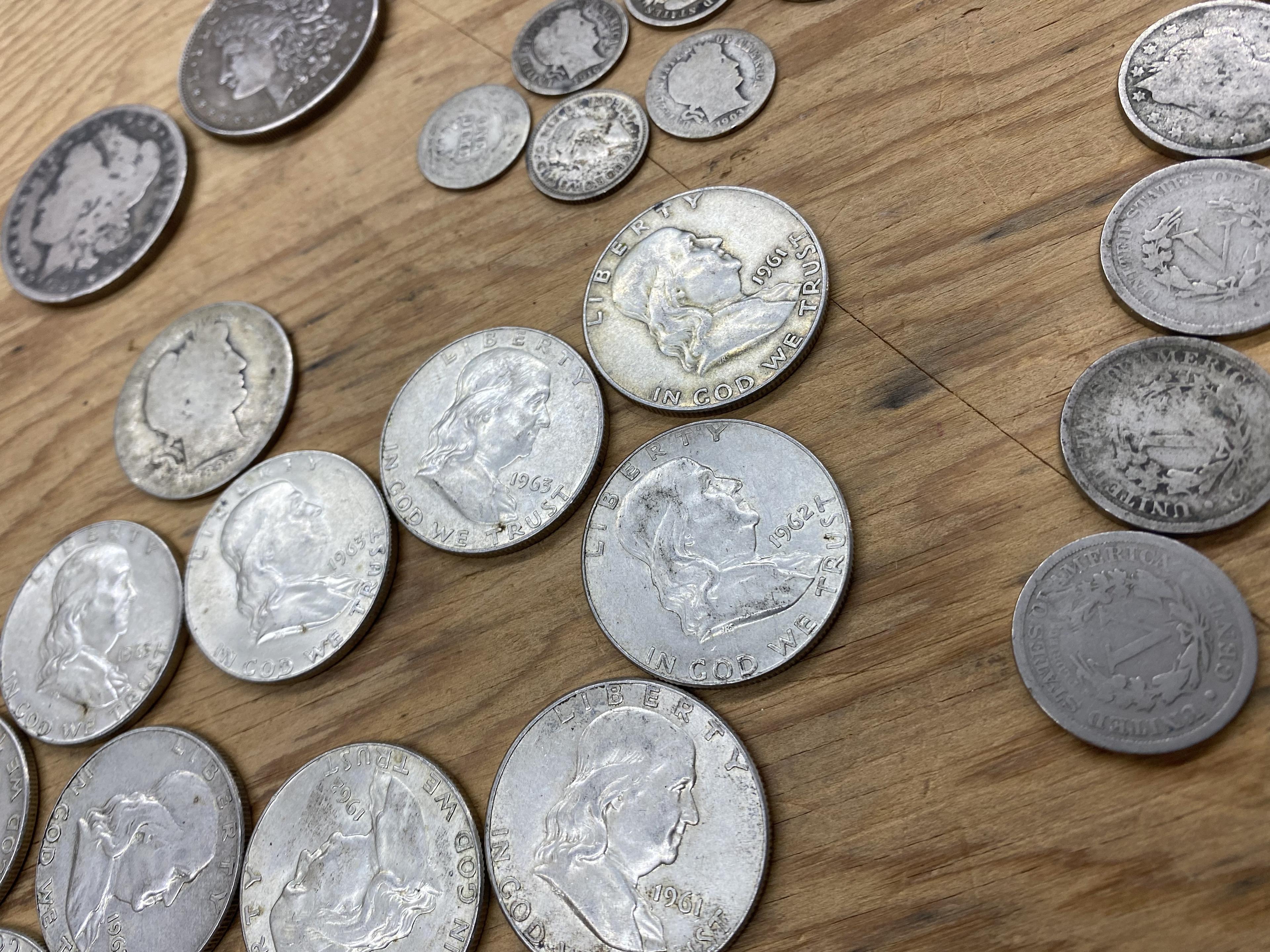 Large lot of silver coins and more
