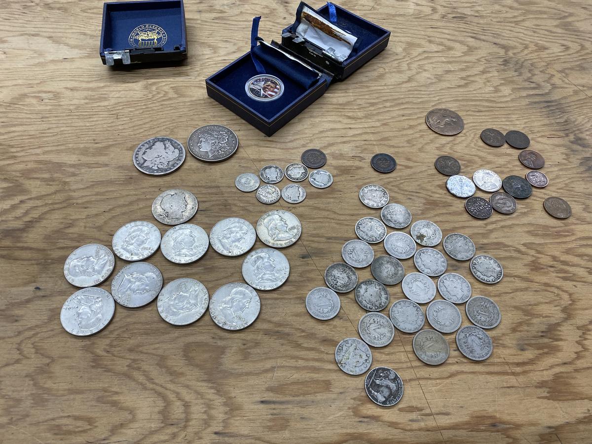 Large lot of silver coins and more