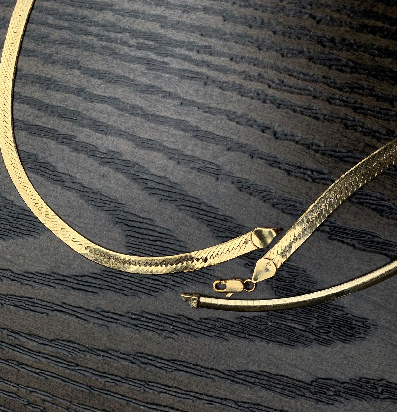 2 14k Gold Necklaces - 37.37 grams