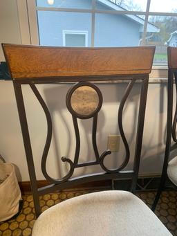 Faux Marble Top Table with 4 Chairs