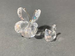 Swarovski Crystal ButterFly & Swan Figurines