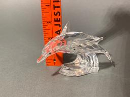 Swarovski Crystal Dolphins Figurine