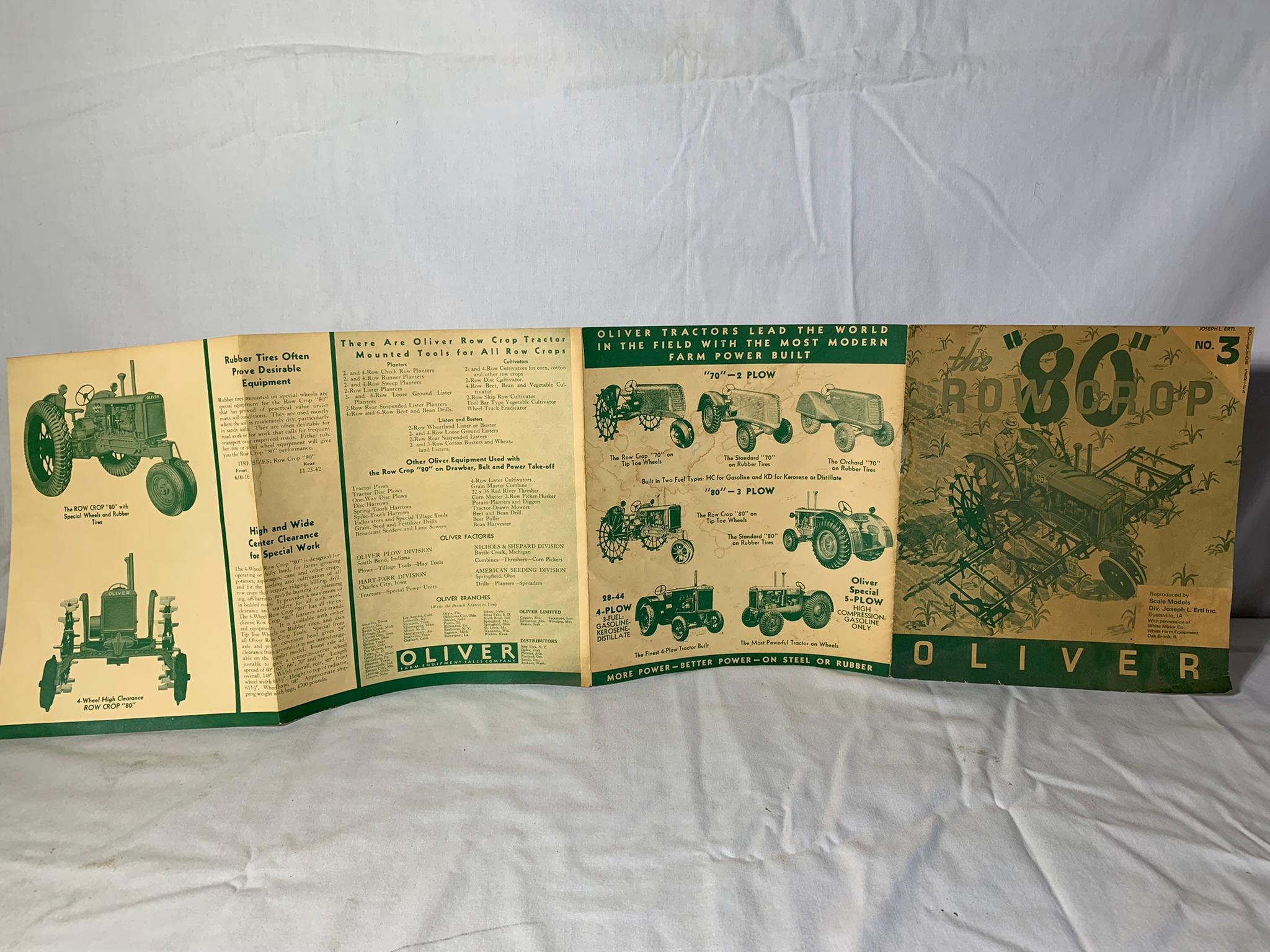 Oliver Diecast Tractor & Pamphlet