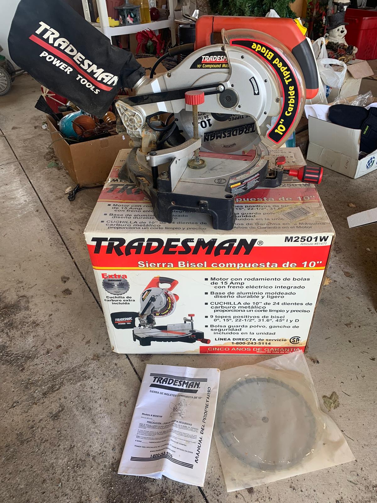 Tradesman Compound Miter Saw. Model M2501W