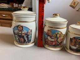 Great Group of Vintage M.J Hummel Goebel  Canister Set