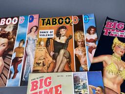 Group Lot Vintage Pin Up Nudie Magazines
