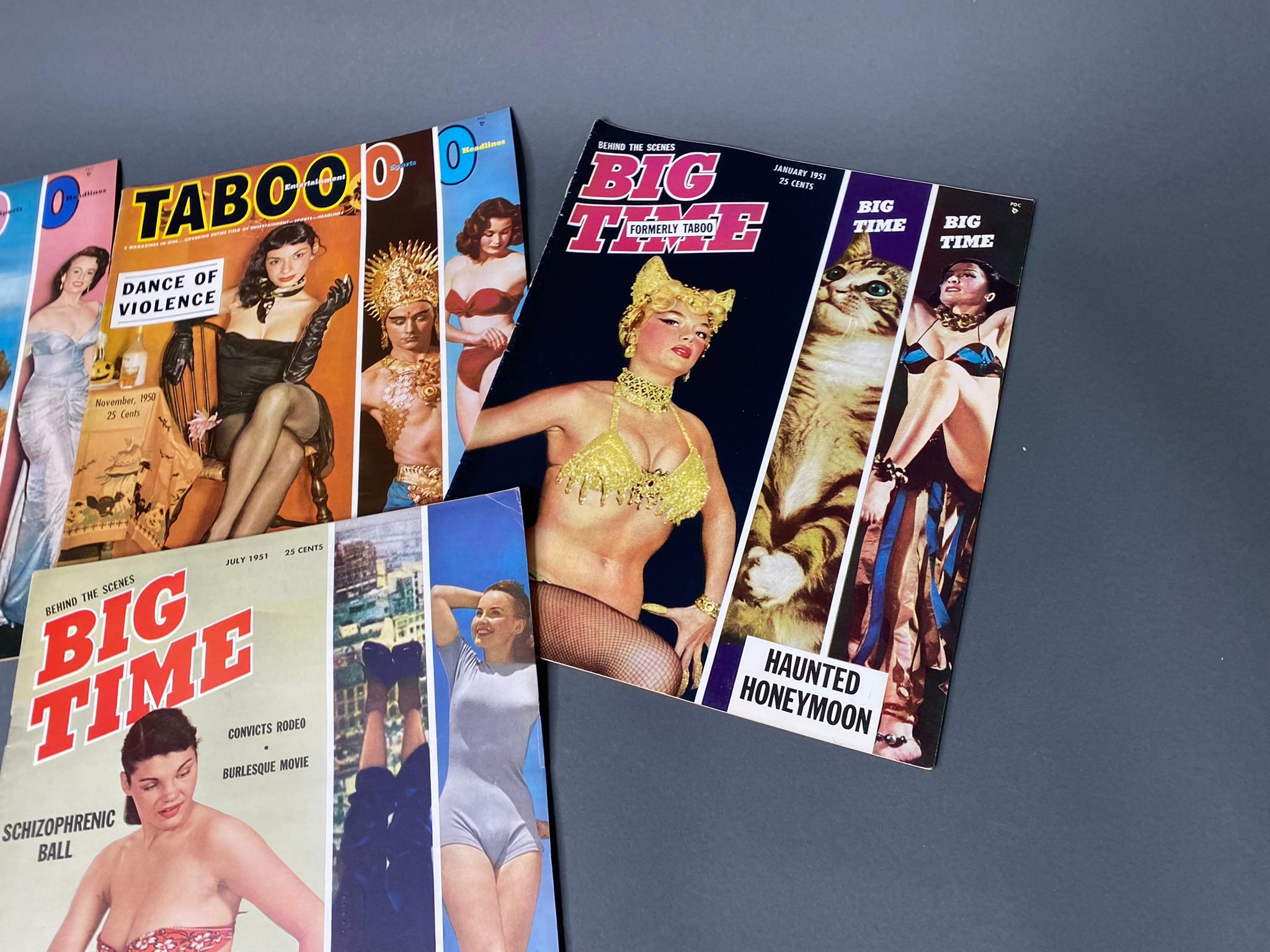 Group Lot Vintage Pin Up Nudie Magazines