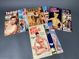 Group Lot Vintage Pin Up Nudie Magazines